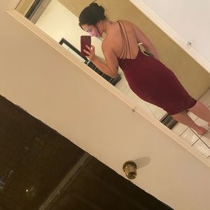 NWT On Shoulder Open Back Dress